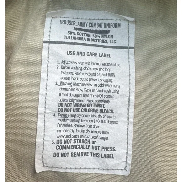 US Army Combat Uniform ACU Digital Camo Cargo Pants Mens M 32x30 Military USA - Picture 7 of 7